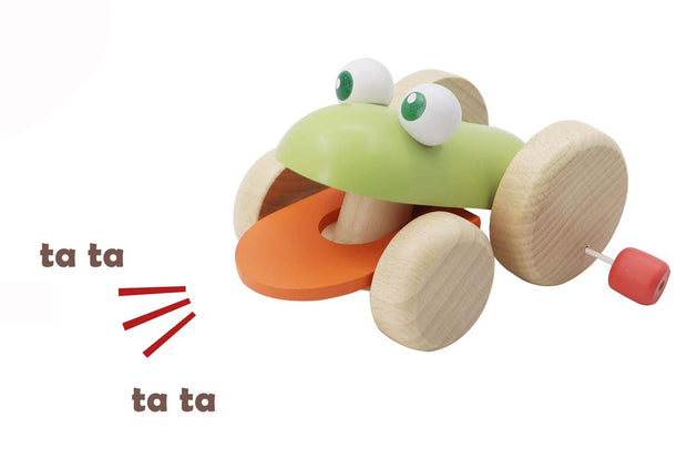 Push Along Croaking Frog