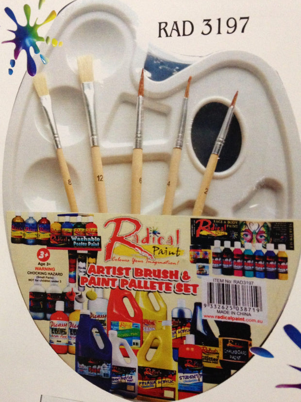 Artist Brush and Palette Set