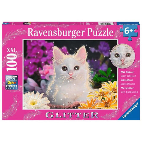 100pce Glitter Cat Puzzle