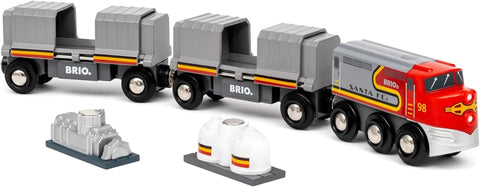 Sante Fe Train with moving cargo