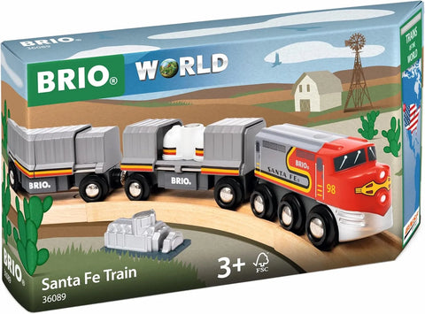 Sante Fe Train with moving cargo