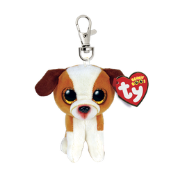 Beanie Boos Clip On Hugo Brown and White Dog