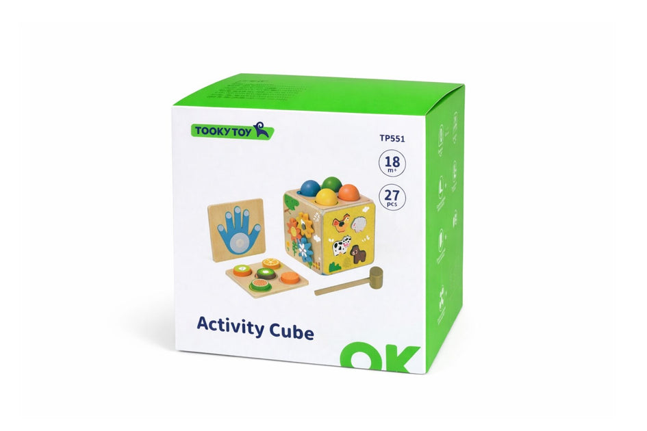 Wooden Activity Cube 27pcs – realtoys