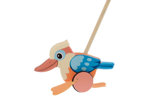 Wooden Push Along Kookaburra