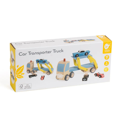 Wooden 3 Car Transport Truck