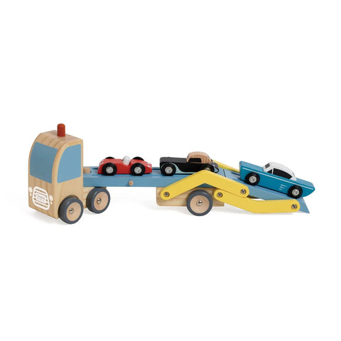 Wooden 3 Car Transport Truck