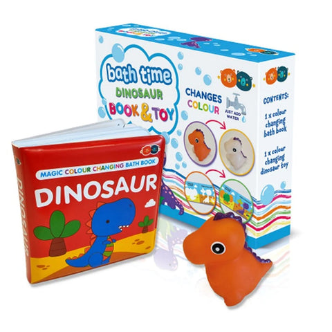 Bath Time Dinosaur Colour Changing Book & Toy