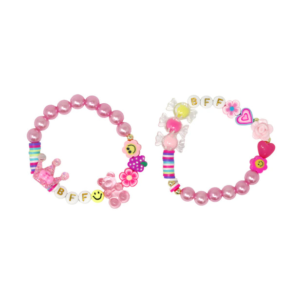 BFF Letter Candy Bracelet Duo