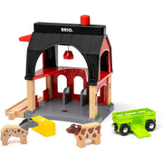 Animal Barn with wooden Animals