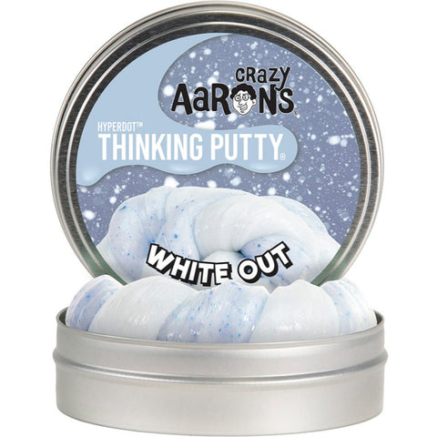 Thinking Putty White out 10cm Tin Hypercolour