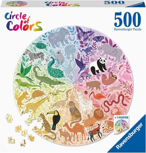 500pce Circle of Colours Animals