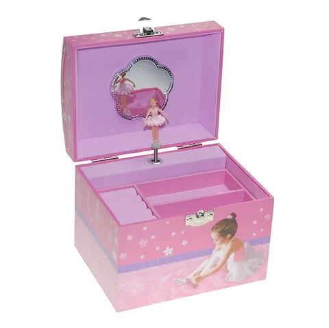 Ballerina Pearl Handle Jewellery Box