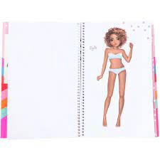 Dress me up fashion book with stickers