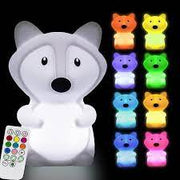Silicone Night Light with Remote - Fox
