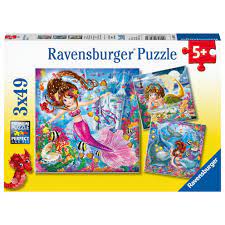 3 x 49 pce Charming Mermaids