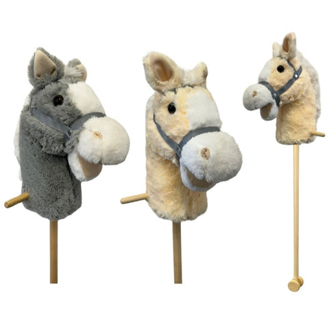 Hobby Horse with Wheels- Grey or Cream