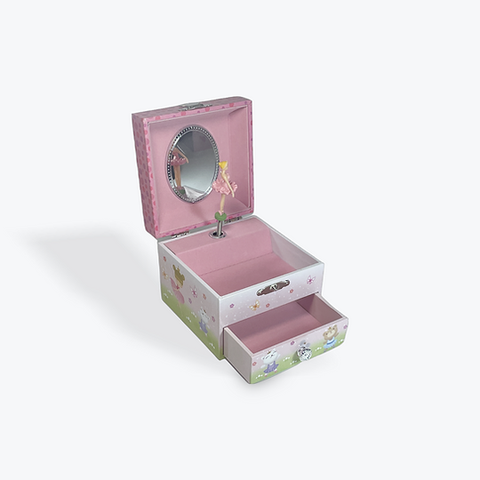 Ballerina Bear Dancer Small SQ Jewellery Box