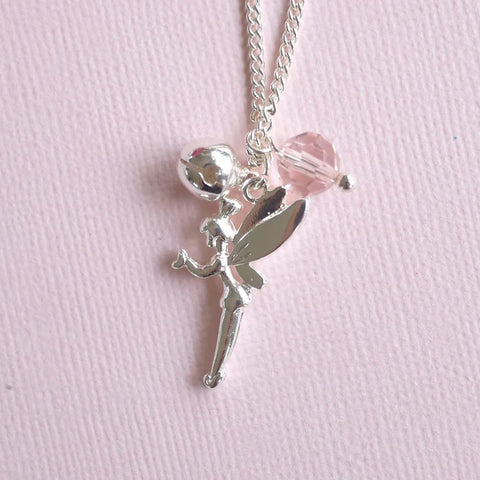 Silver Plated Necklace with Fairy Charm