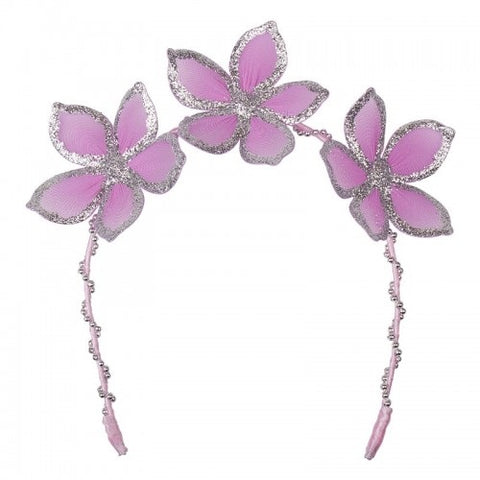 Headband Glitter Flowers - The fairy lady