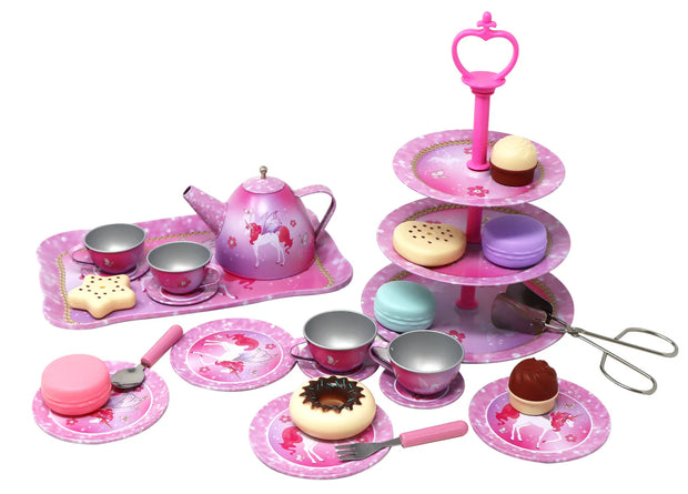 Unicorn Princess High Tea Tin Tea Set 32 pce