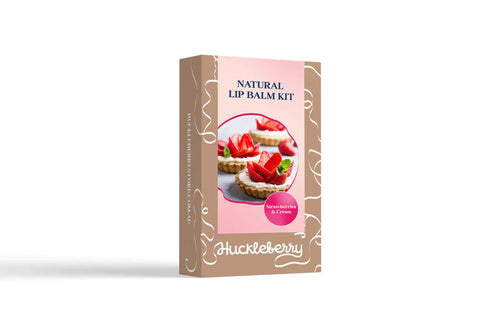 Make Your Own Natural Lip Balm Kit- Strawberries and Cream