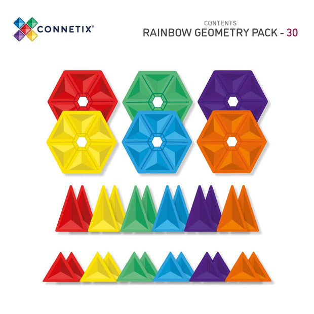 Connetix Tiles 30 Pce Geometry Pack