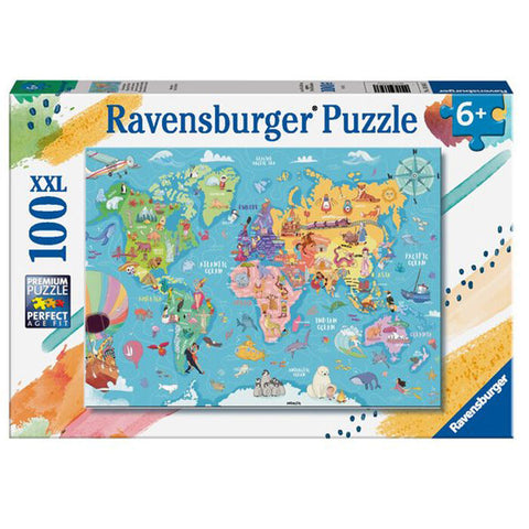 100pce Map of the World Puzzle