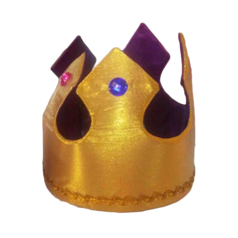 Gold fabric Kings Crown