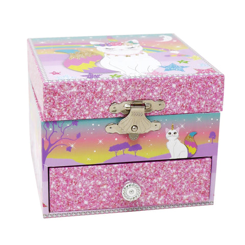 Caticorn Dreams Small Musical Jewellery Box
