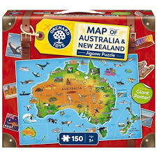 150pce Map of Australia & New Zealand Puzzle