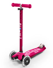 Micro Maxi Deluxe LED Lights Scooter Hot Pink