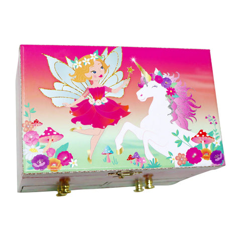 Unicorn and Pixie Fairy Medium Musical Box