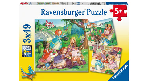 3 x 49Pce Little Princesses Puzzles