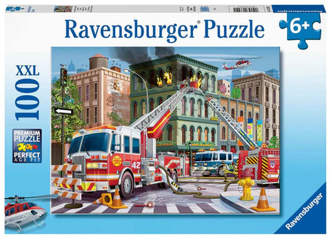 100pce Fire Truck Rescue Puzzle