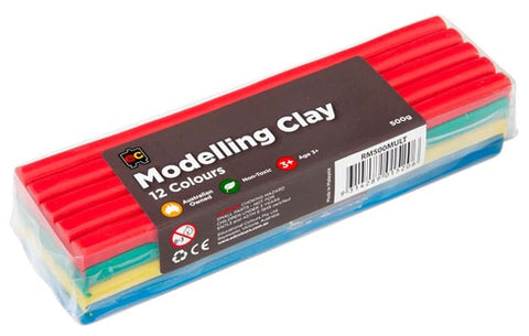 Modelling Clay Multicolour 500g 4 colour