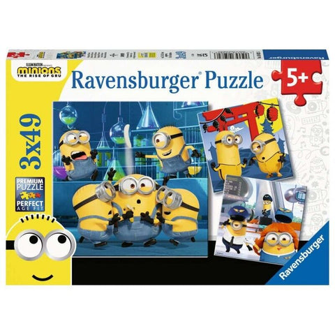 3 x 49pce Puzzles Funny Minions