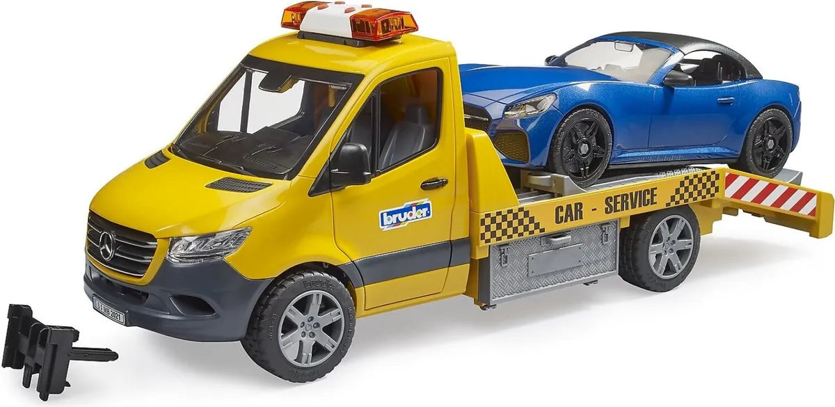 Bruder Mercedes Sprinter Transporter with Roadster – realtoys