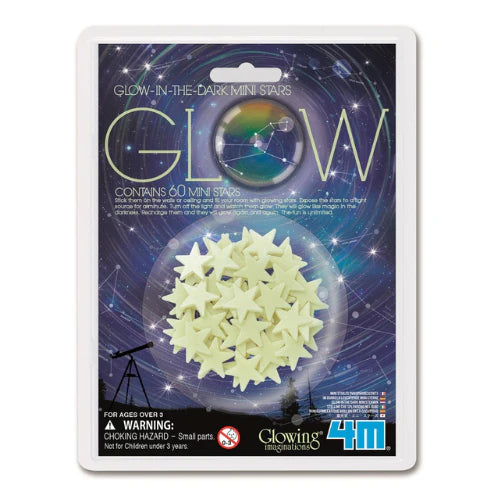 Glow in the dark mini stars 60pc