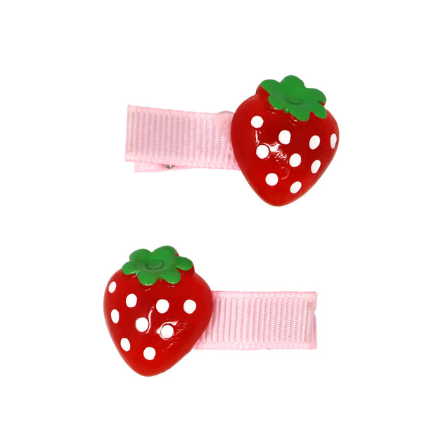 Strawberry Pop Hair Clip Duo
