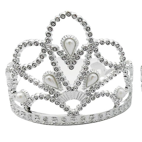 Diamond and Pearl Style Silver Tiara