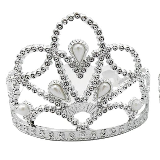 Diamond and Pearl Style Silver Tiara