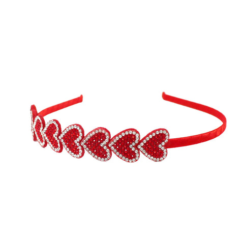 Twinkling Heart Red Headband