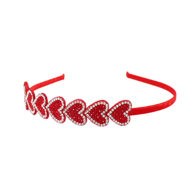 Twinkling Heart Red Headband
