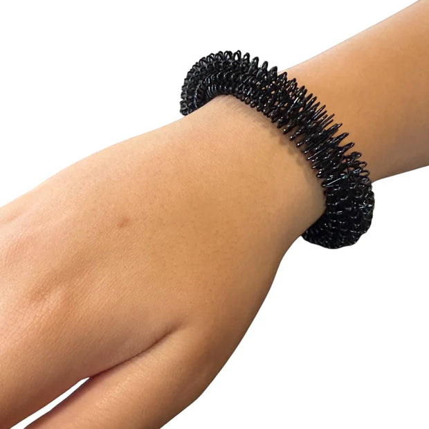 Large Wrist Spikey Black