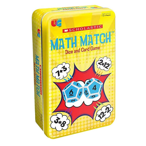 Math Match Dice Card Game