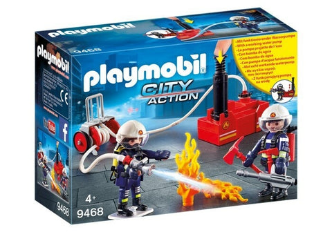 City Action Firefighters With Water Pump 9468