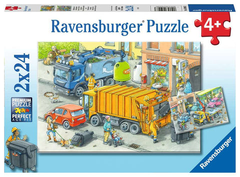2x24 Pce Working Trucks Puzzle