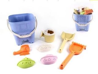 Bio Plastic Large Castle Beach Bucket Set