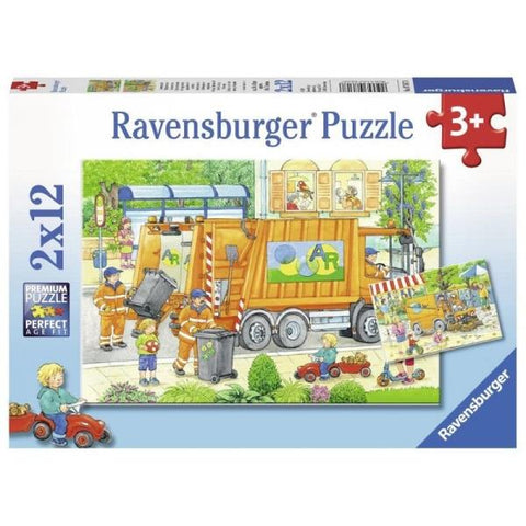 2x12Pce Street Cleaning Underway puzzle Puzzles