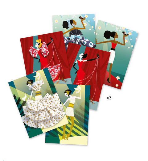 Frilly sewing Cards - So Paris